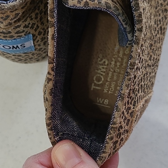 Toms Leopard Print Women's Ankle Boots size 8 - Picture 9 of 9